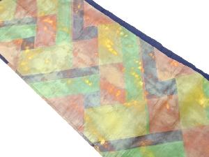 桧垣模様織り出し名古屋帯